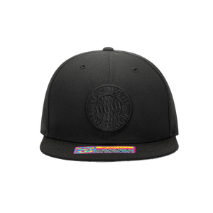 Bayern Munich Dusk Snapback Hat with logo embroidery on the front.