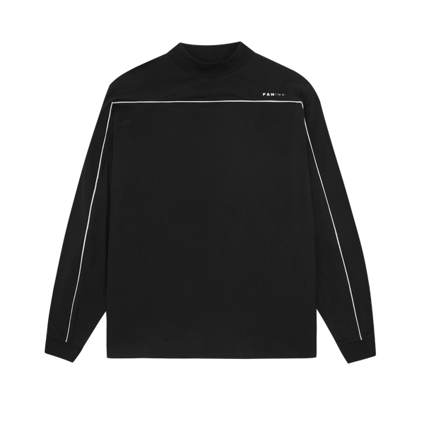 Fan Ink Mock Neck Long Sleeve T-Shirt