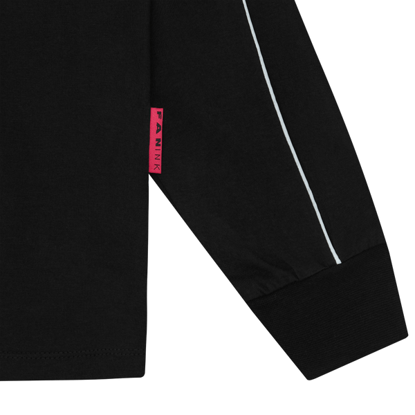 Fan Ink Mock Neck Long Sleeve T-Shirt