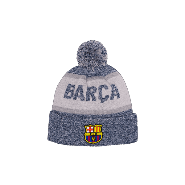 Grey FC Barcelona Urban Beanie