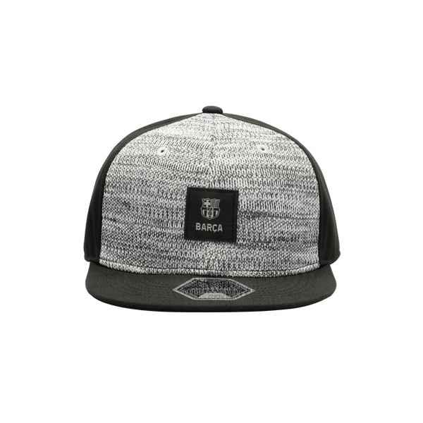 Black and grey FC Barcelona Playmaker Snapback with black bill