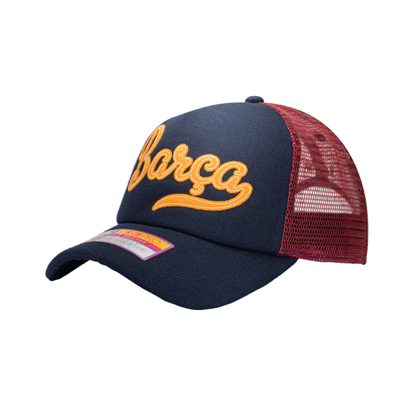 View of left side of FC Barcelona Script Stop Trucker