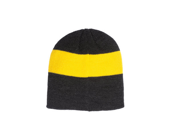 Back view of Black Borussia Dortmund Fury Knit with yellow stripe