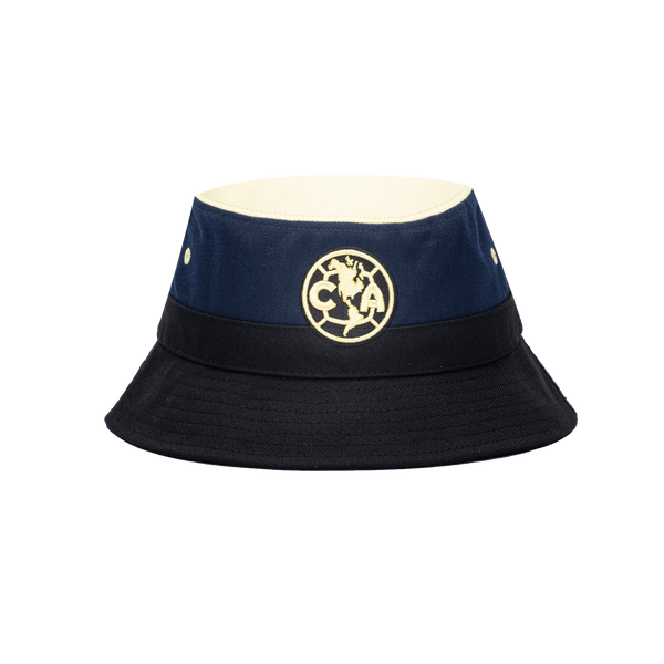 Club America Truitt Bucket hat in tri-color fabrication and team logo embroidery, in Black/Navy.