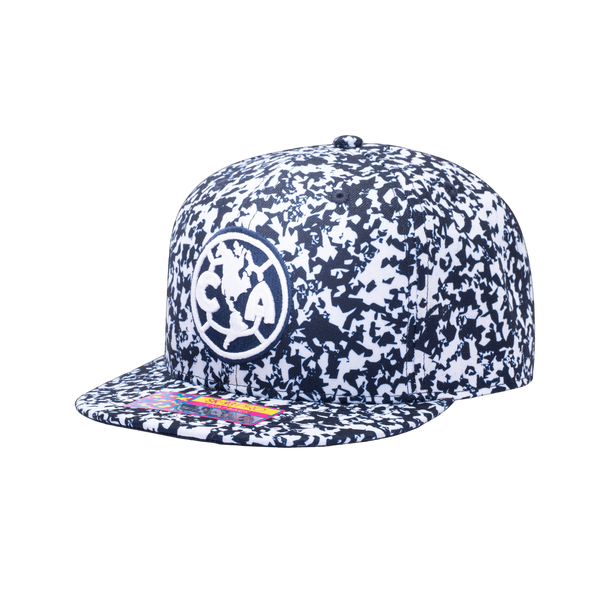 View of left side of Blue Club America Notebook Snapback