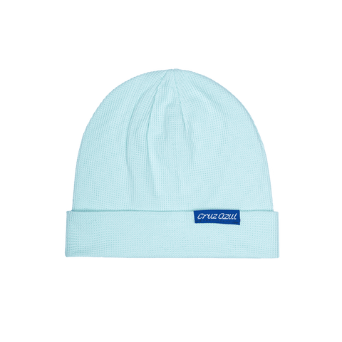 Cruz Azul 3000 ribbed beanie with team branded woven label on cuff, in Teal.