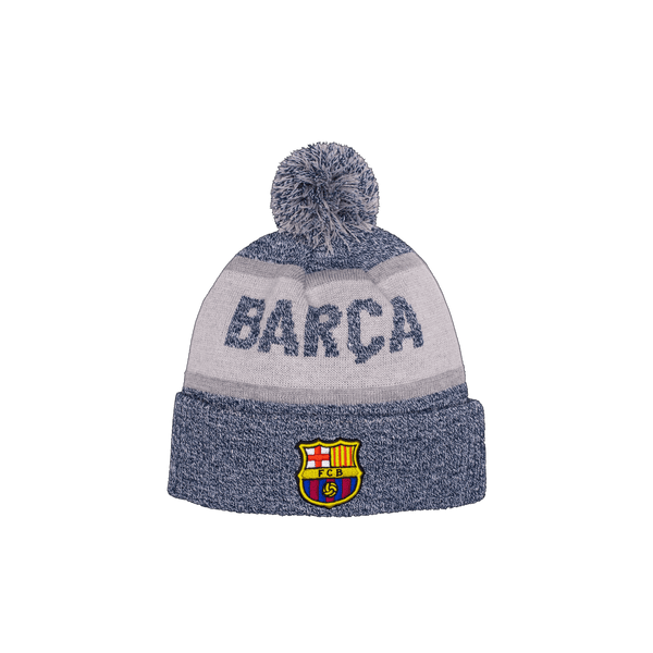 Grey FC Barcelona Urban Beanie 