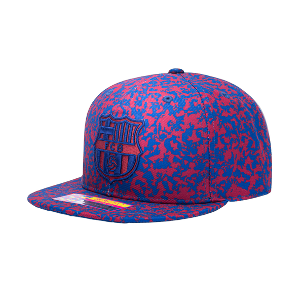 View of left side of FC Barcelona Notebook Snapback