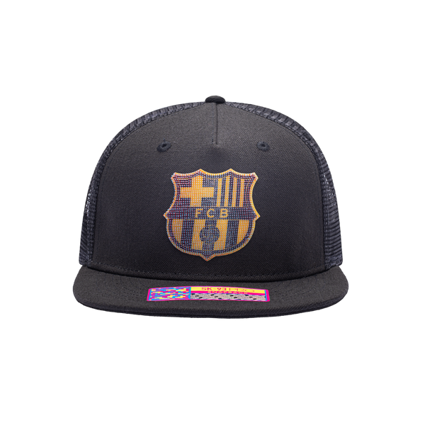 Black FC Barcelona Shield Snapback