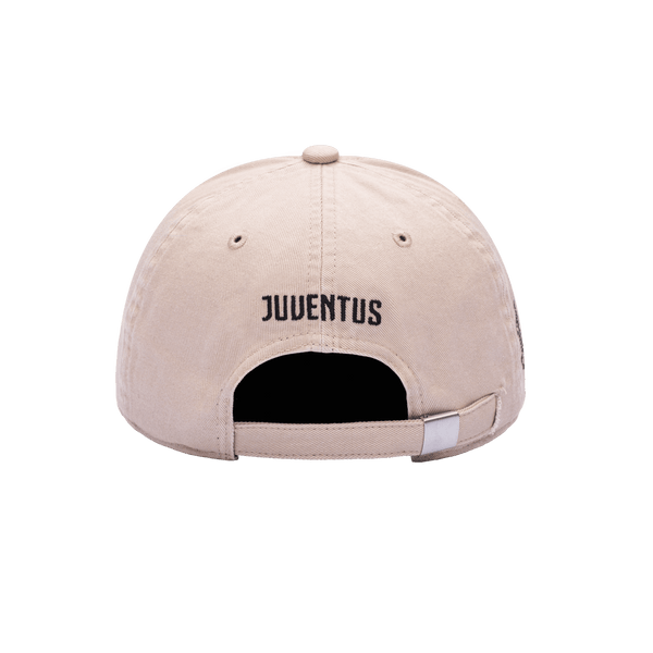 Back view of the Juventus Safari Classic Adjustable with low crown, curved brim, and adjustable strap, in brown.