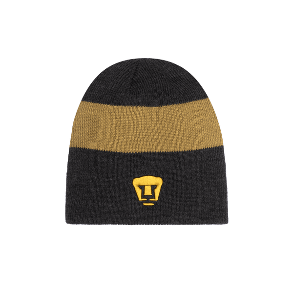 Black Pumas Fury Knit with gold team logo and gold stripe