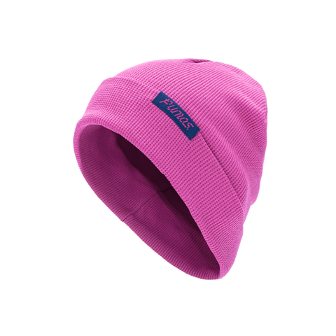 Pumas 3000 ribbed beanie with team branded woven label on cuff, in Pink.