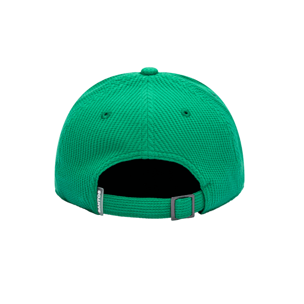 Back view of the Santos Laguna Club Ink Adjustable with high crown, curved brim, and adjustable strap, in green.