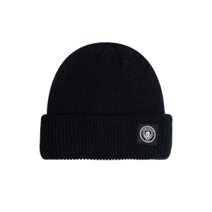 Manchester City Watchman ribbed beanie with team branded patch on cuff, in Black.